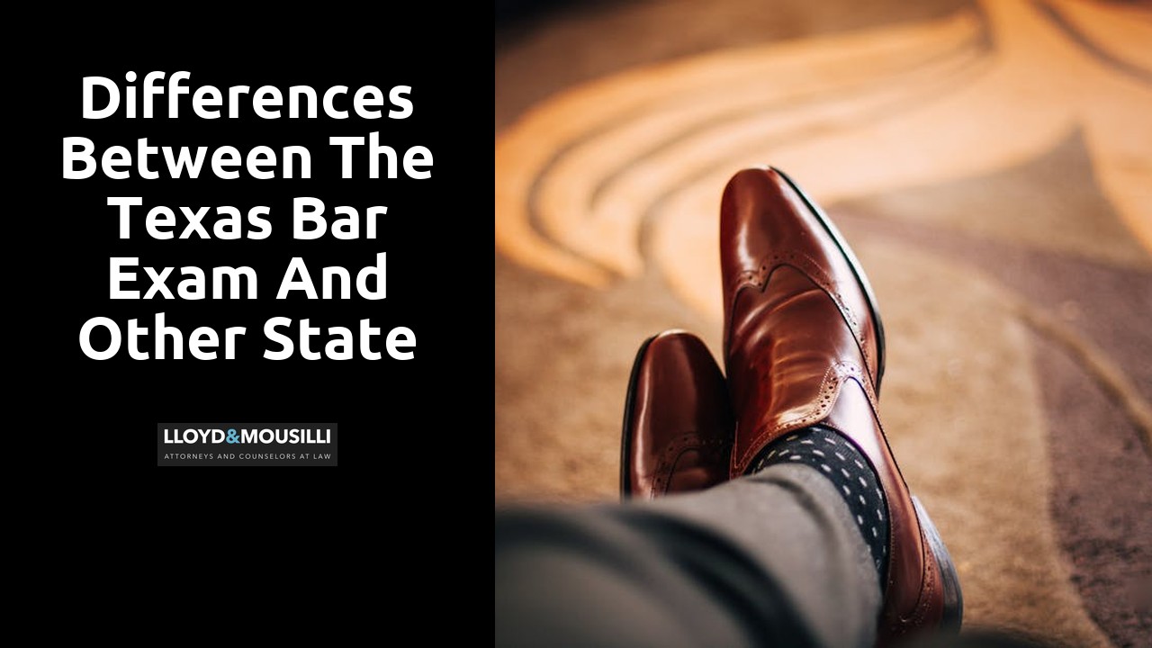 Differences between the Texas Bar Exam and other state bar exams