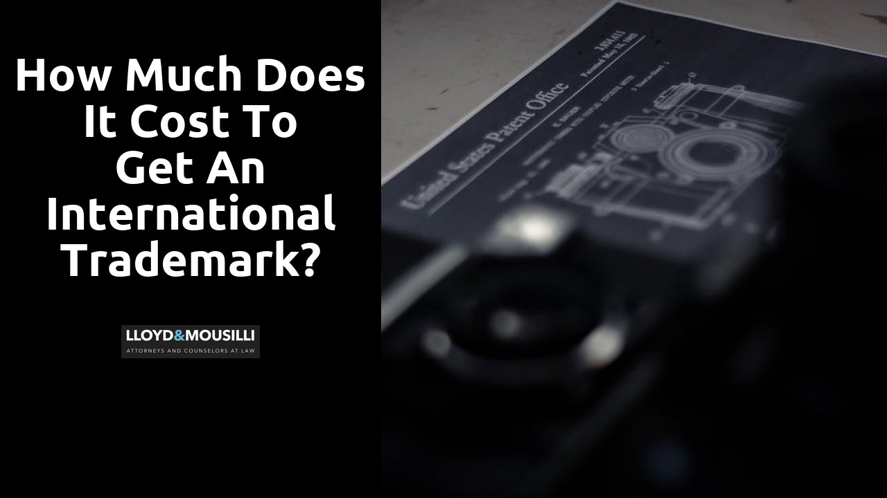 How much does it cost to get an international trademark?