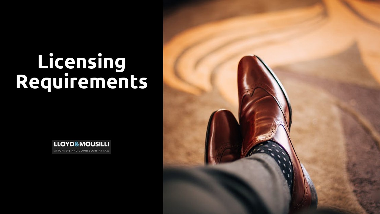 Licensing Requirements